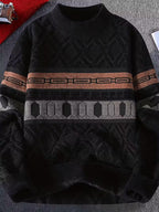 Swetway Men’s Korean Lazy Style Sweater – Relaxed Crew Neck Pullover